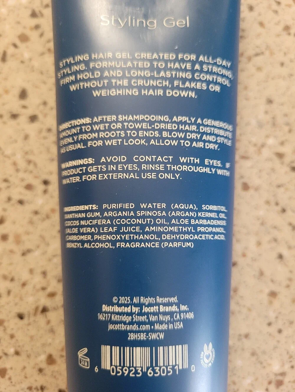 2 Blackstone Mens Grooming Strong Hold Styling Gel Sea + Surf 8 oz Each.